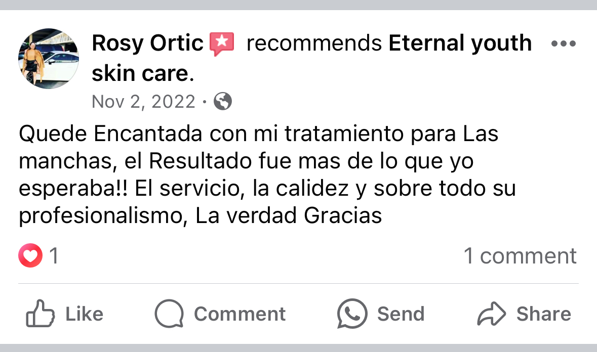 Buenos Reviews de Eternal youth Skincare LLC